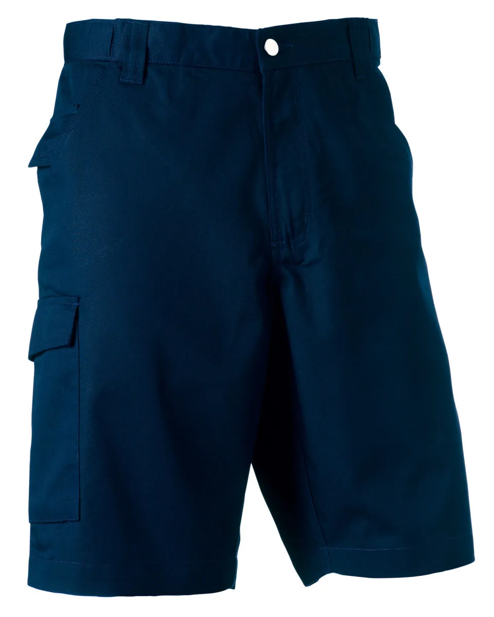 002M Russell Polycotton Twill Shorts