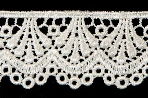 1 3/4" Scalloped  Ivory Venise Edging Lace