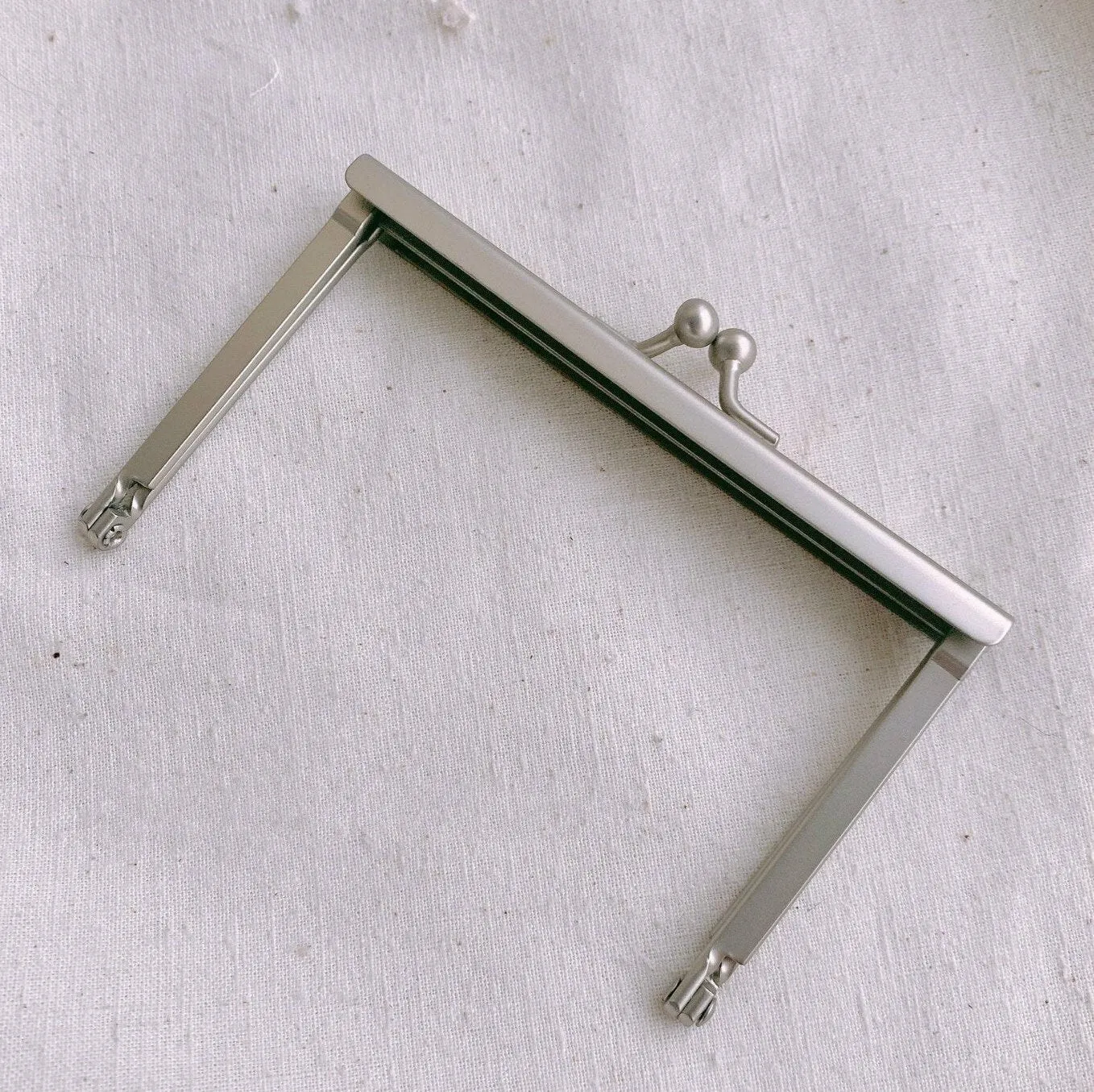 10.2cm Matte Silver Purse Frame Opening Channel Glue In Style 10.5cm x 6.3cm