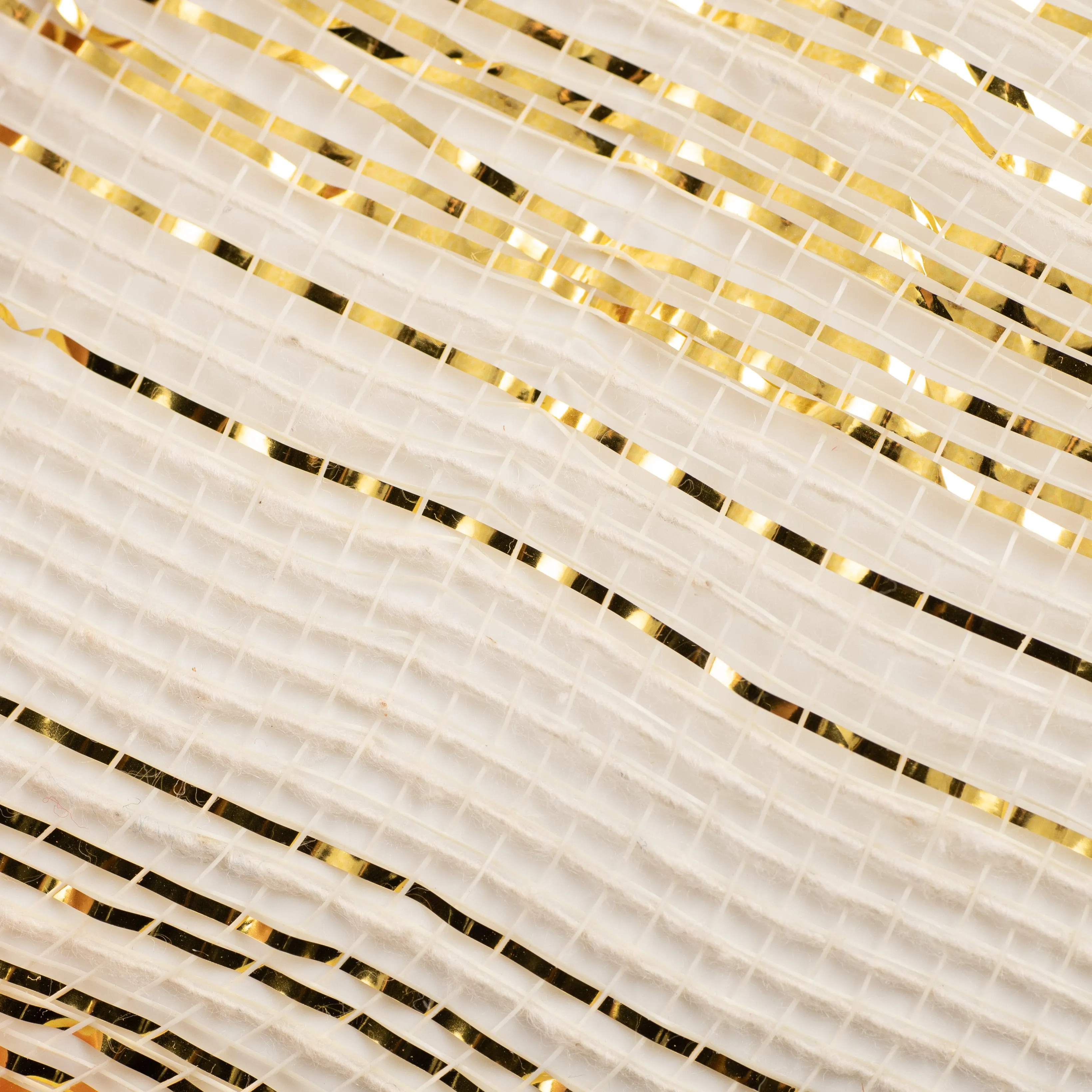 10" Burlap Deco Mesh: Cotton & Metallic Gold Ombré