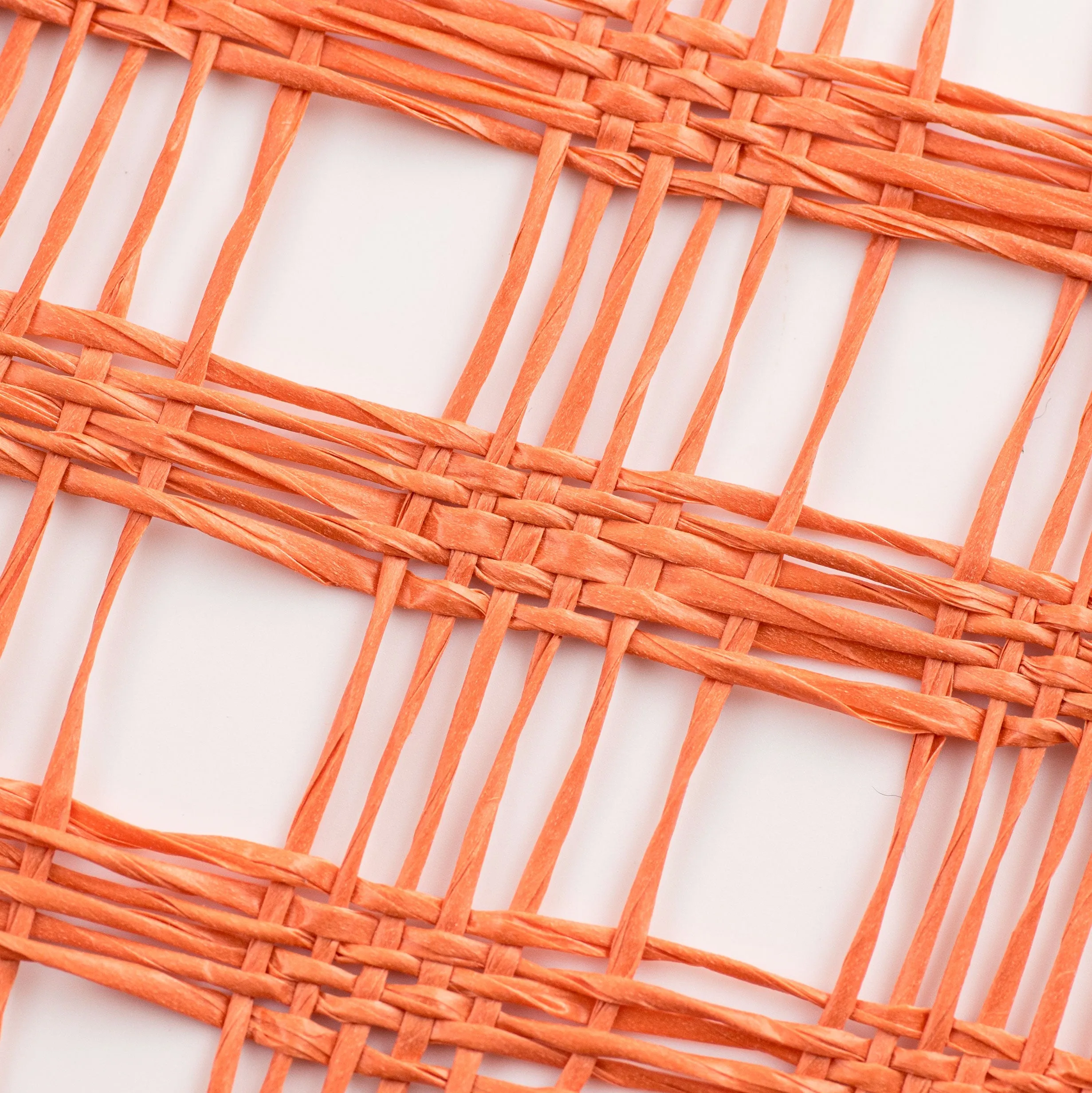 10" Poly Burlap Check Mesh: Orange