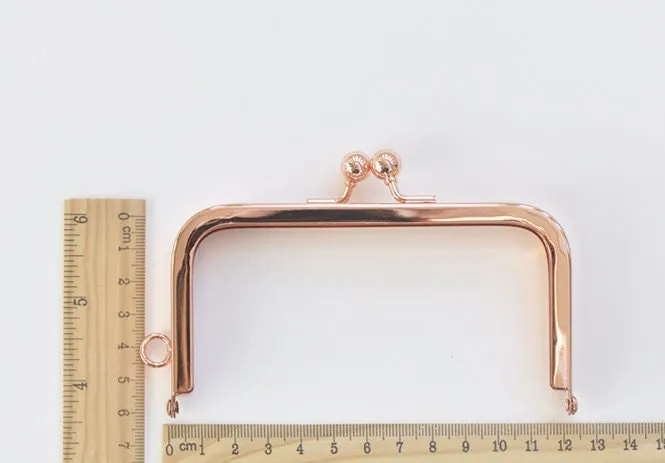 12cm Rose Purse Frame Bag Hanger Glue-In Style 12cm x 6cm