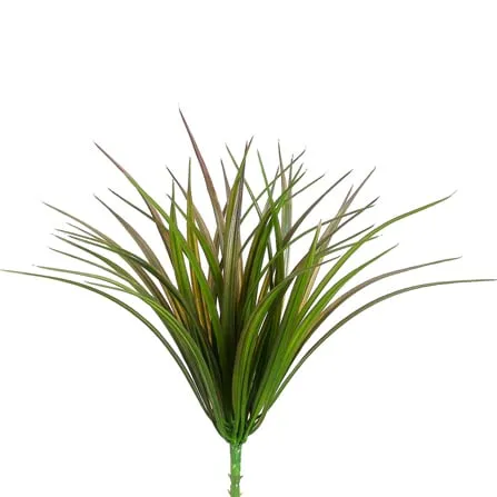 12" Vanilla Grass Silk Plant -44 Leaves -Green/Brown (pack of 24)