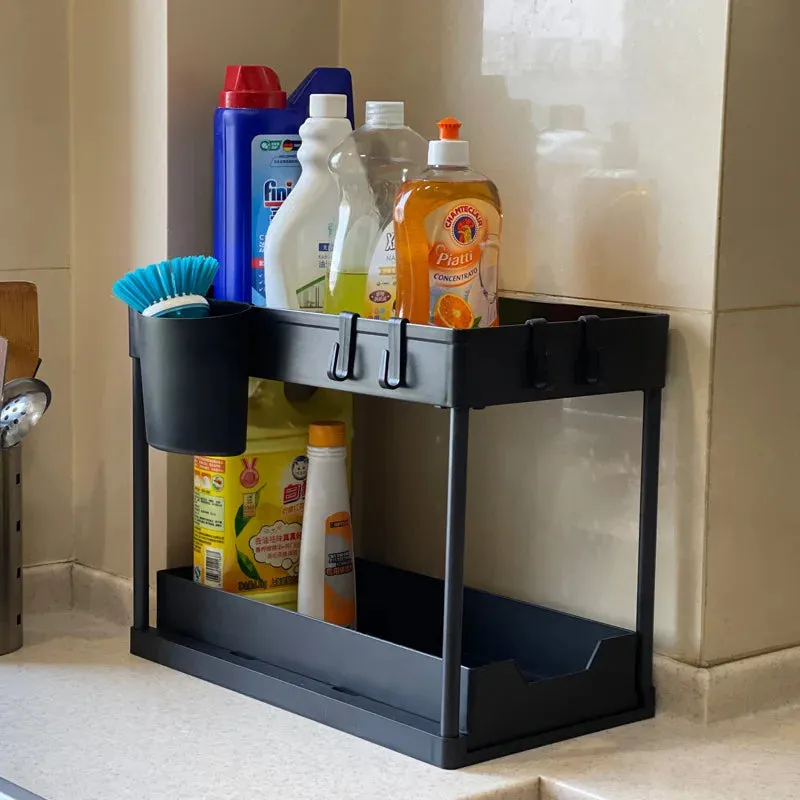 2 Tier Under Sink Storage and Organizer