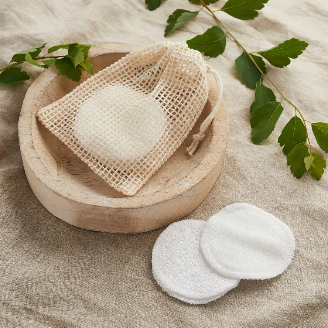 20 pads with 3 layers 100% Cotton Reusable Organic make up Remover. Made for parashuteHome.