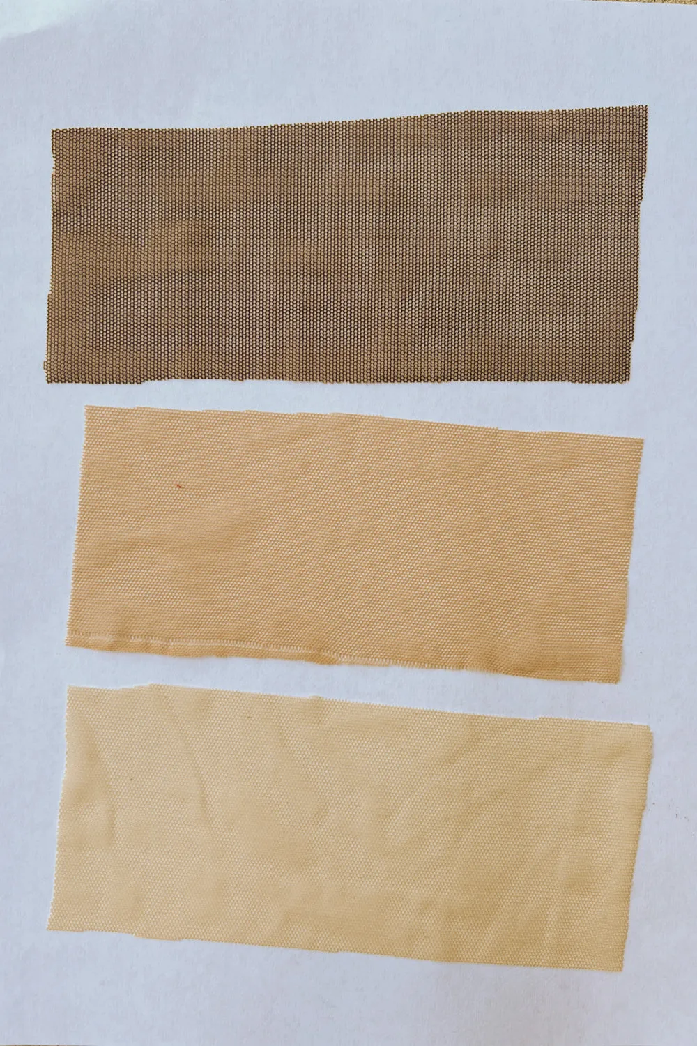 3 Pack of Sheer Mesh Fabric Samples