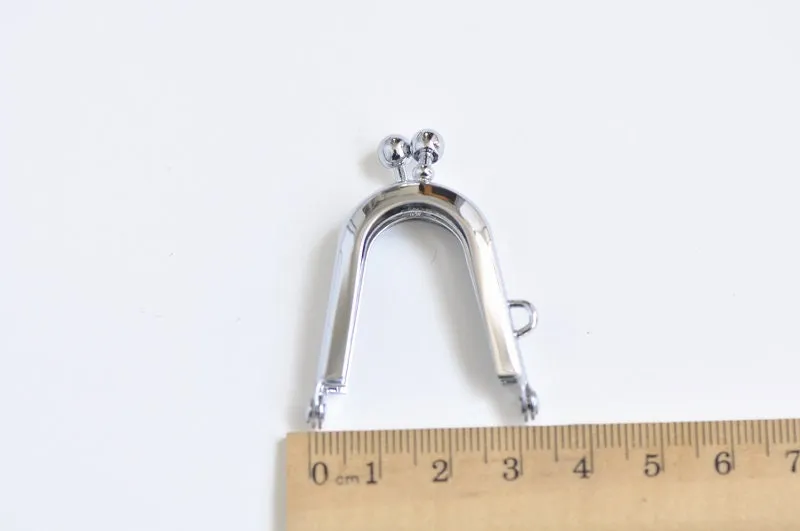 3cm x 3.5cm Silver Purse Bag Frame Handle Small Purse Frame