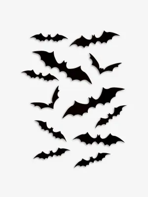 3D bat decorations (pack of 12)