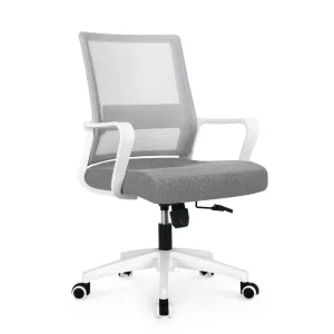 801 white frame mesh office chair