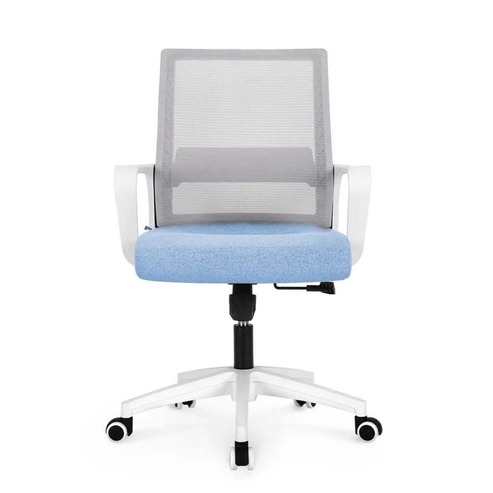 801 white frame mesh office chair