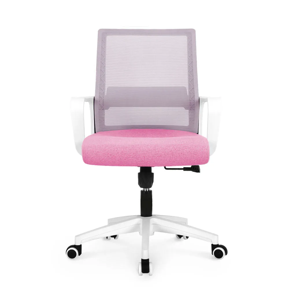 801 white frame mesh office chair