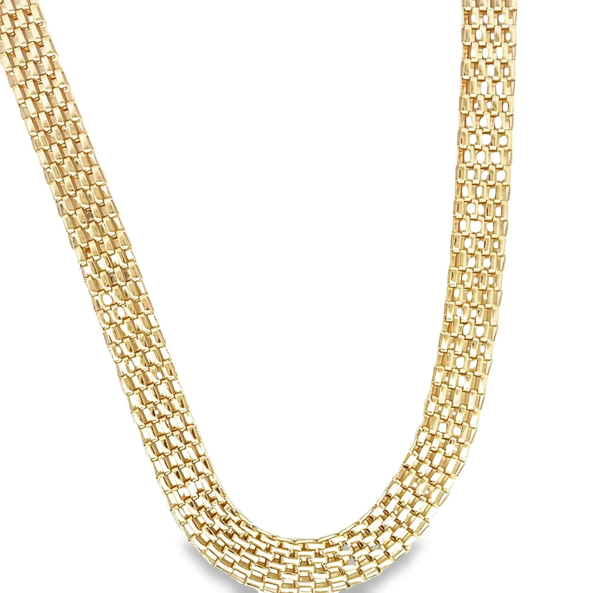 8mm Bismark Mesh Link Chain Necklace (H223)