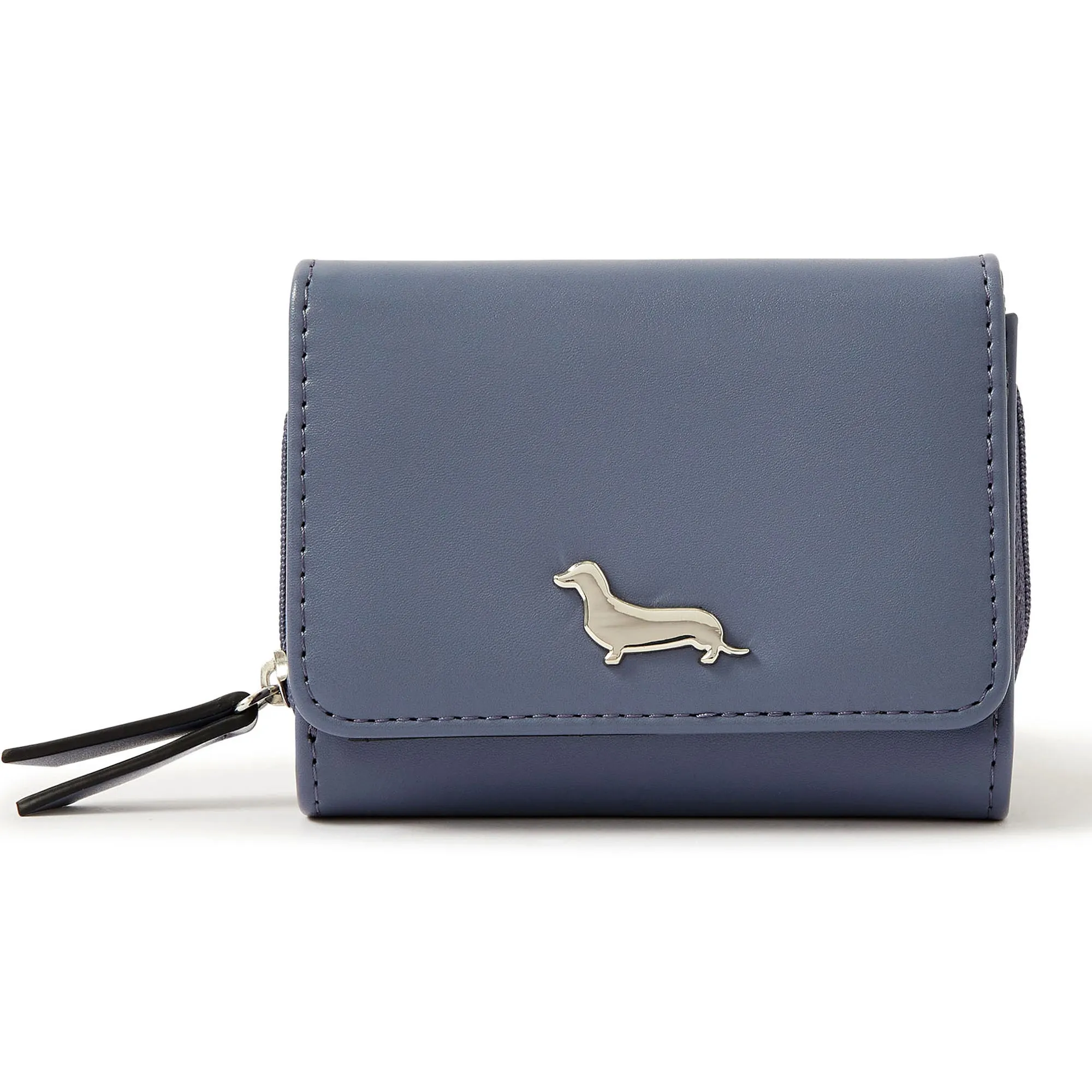 Accessorize London Women's Faux Leather Blue Sausage Dog Purse