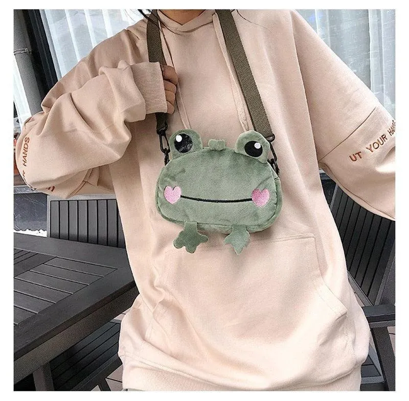 Adorable Kawaii Frog Crossbody Bag - Kawaii Frog Coin purse