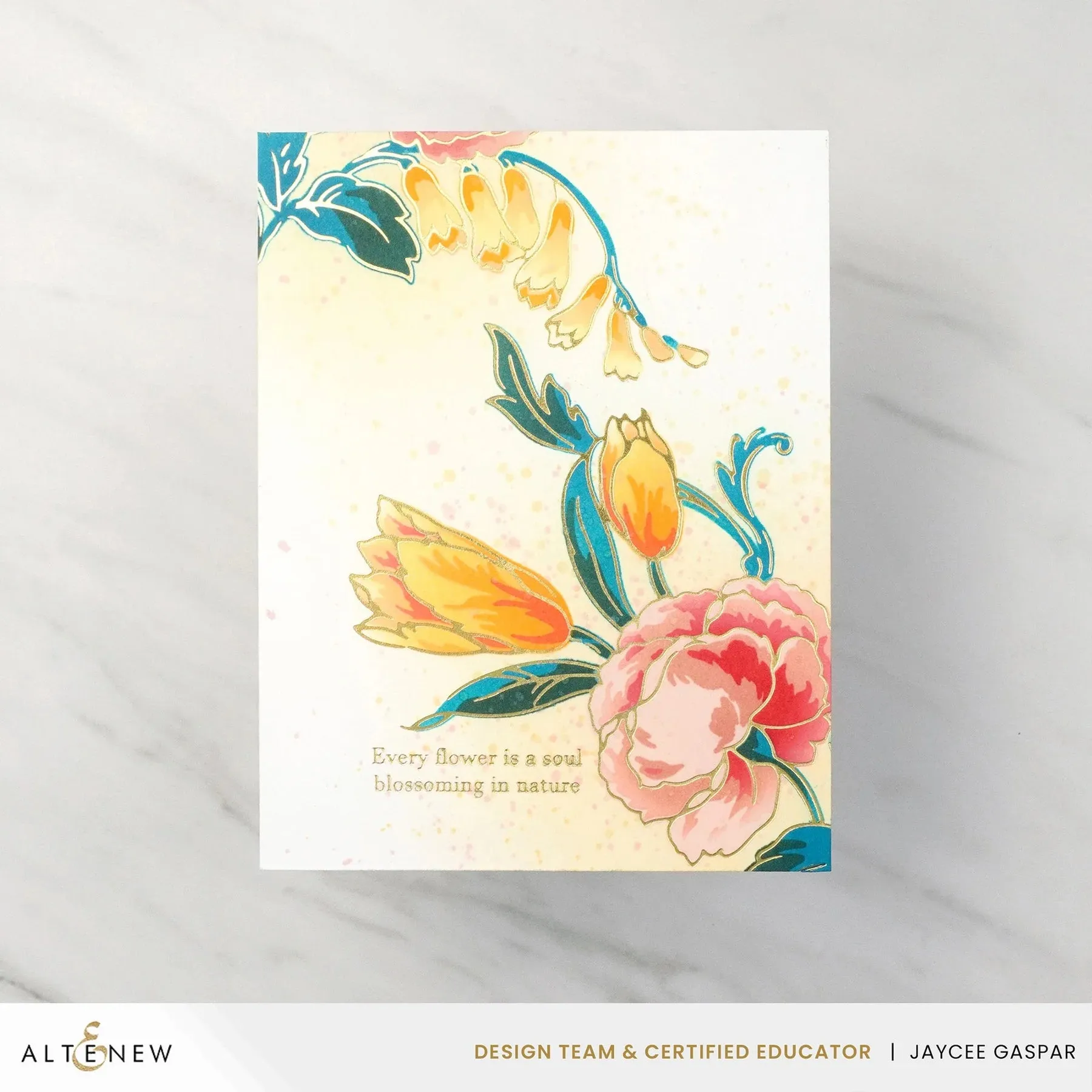 Altenew Spark Joy: Ornamental Bouquet Simple Colouring Stencil Set*