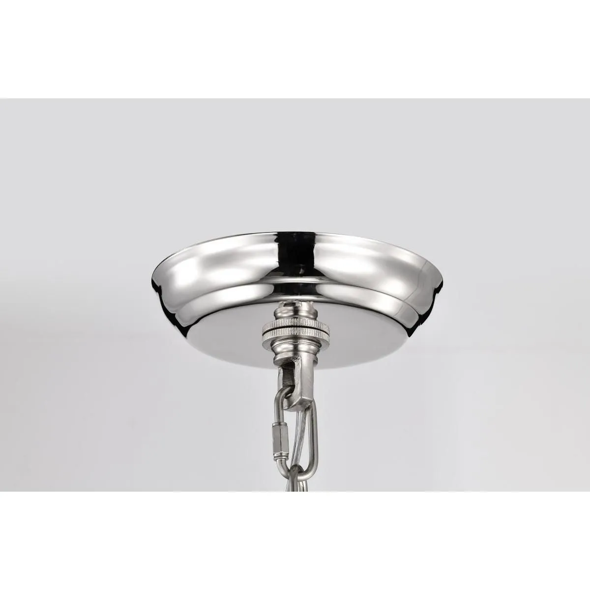 Amado 10 in. Pendant Light Polished Nickel Finish