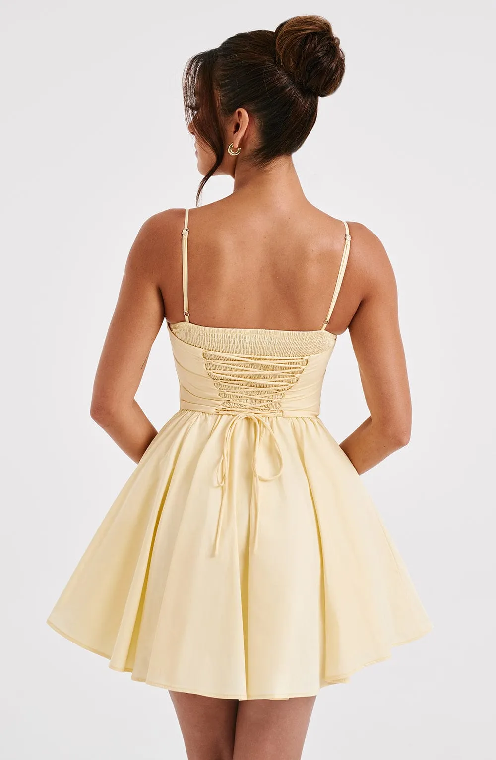 Analeigh Mini Graceful Dress - Lemon