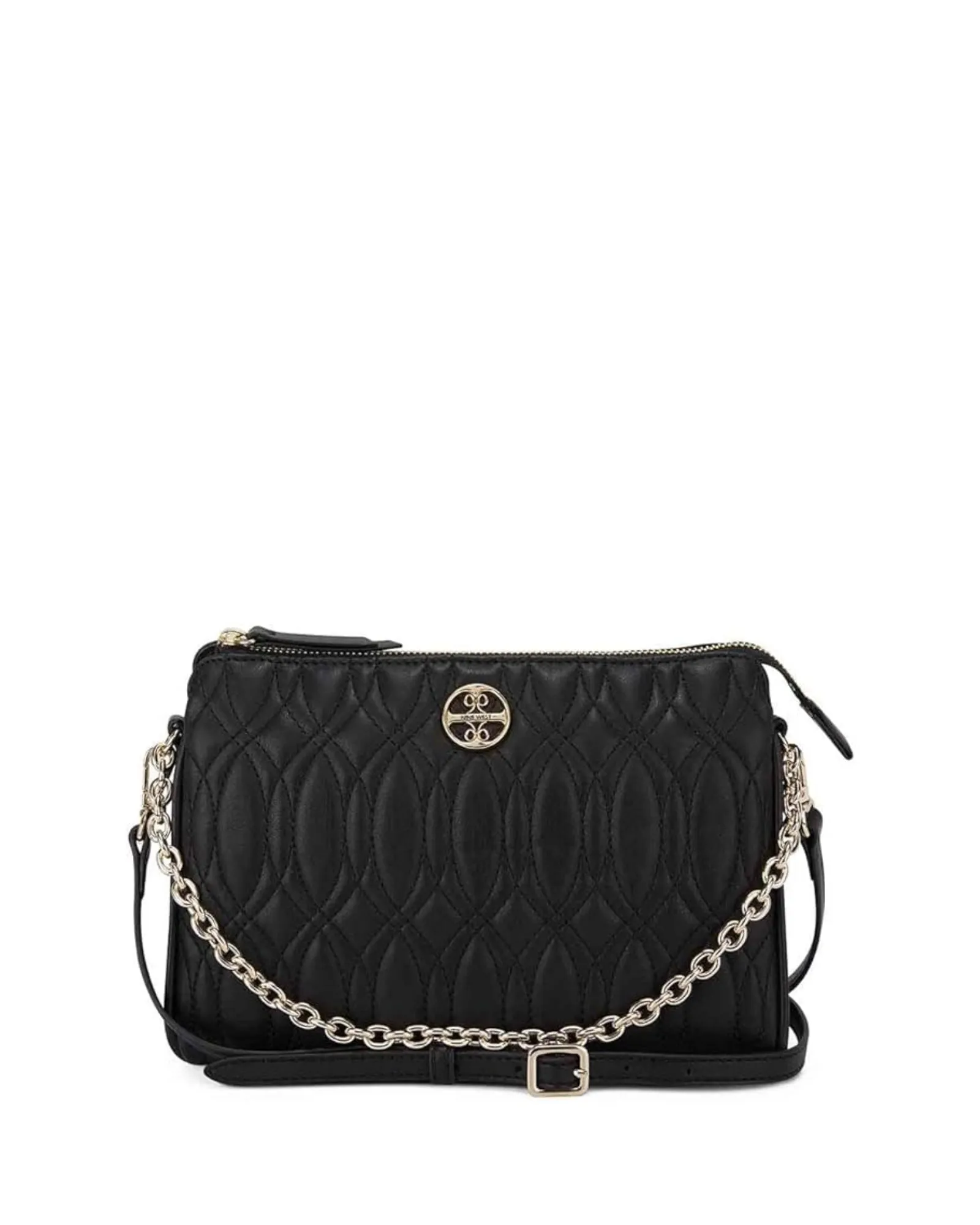 ANGELINA 3 COMPARTMENT CROSSBODY-BLACK