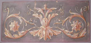 Antique Ornamental Fresco Painting