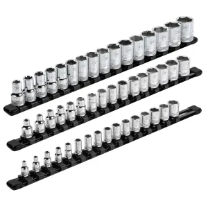 ARES 70087 - 3-Piece Black Aluminum Socket Rail Set