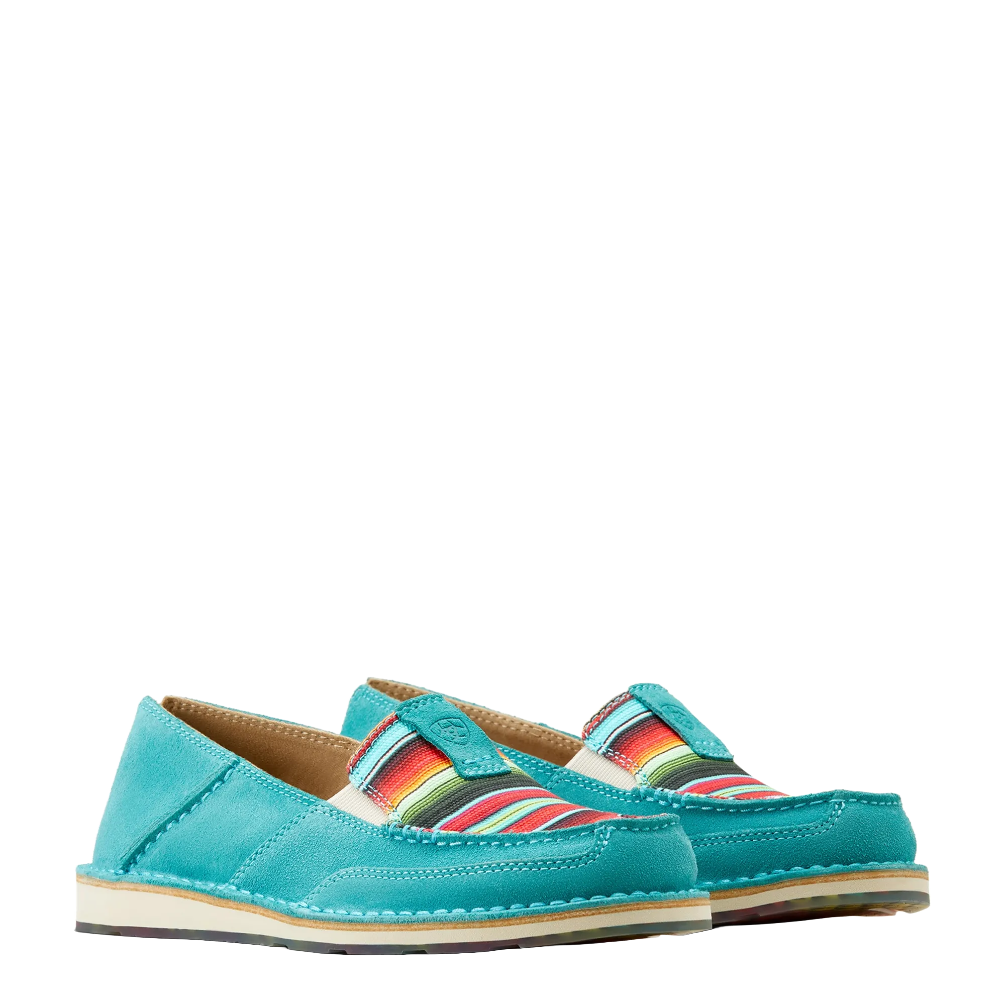 Ariat Ladies Teal Suede & Striking Serape Cruiser 10050955