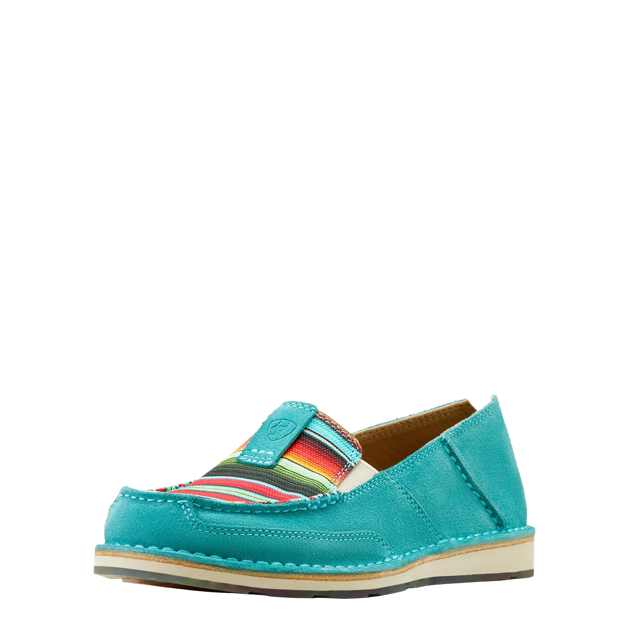 Ariat Ladies Teal Suede & Striking Serape Cruiser 10050955