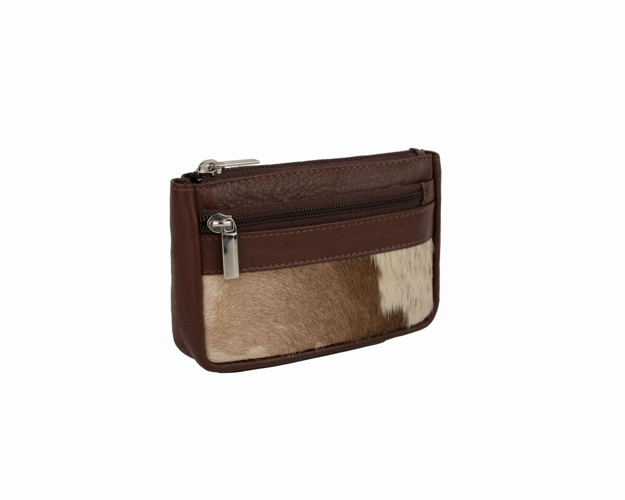 Avenue Hunter Hide Leather Coin Purse Brown