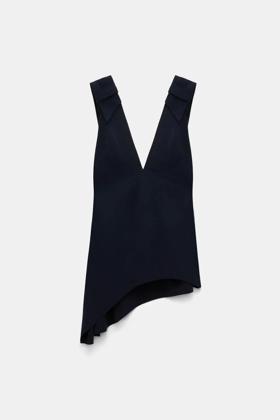 B-neck Tank Top with Wide Straps