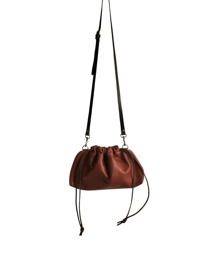 B02 drawstring  crossbody clutch