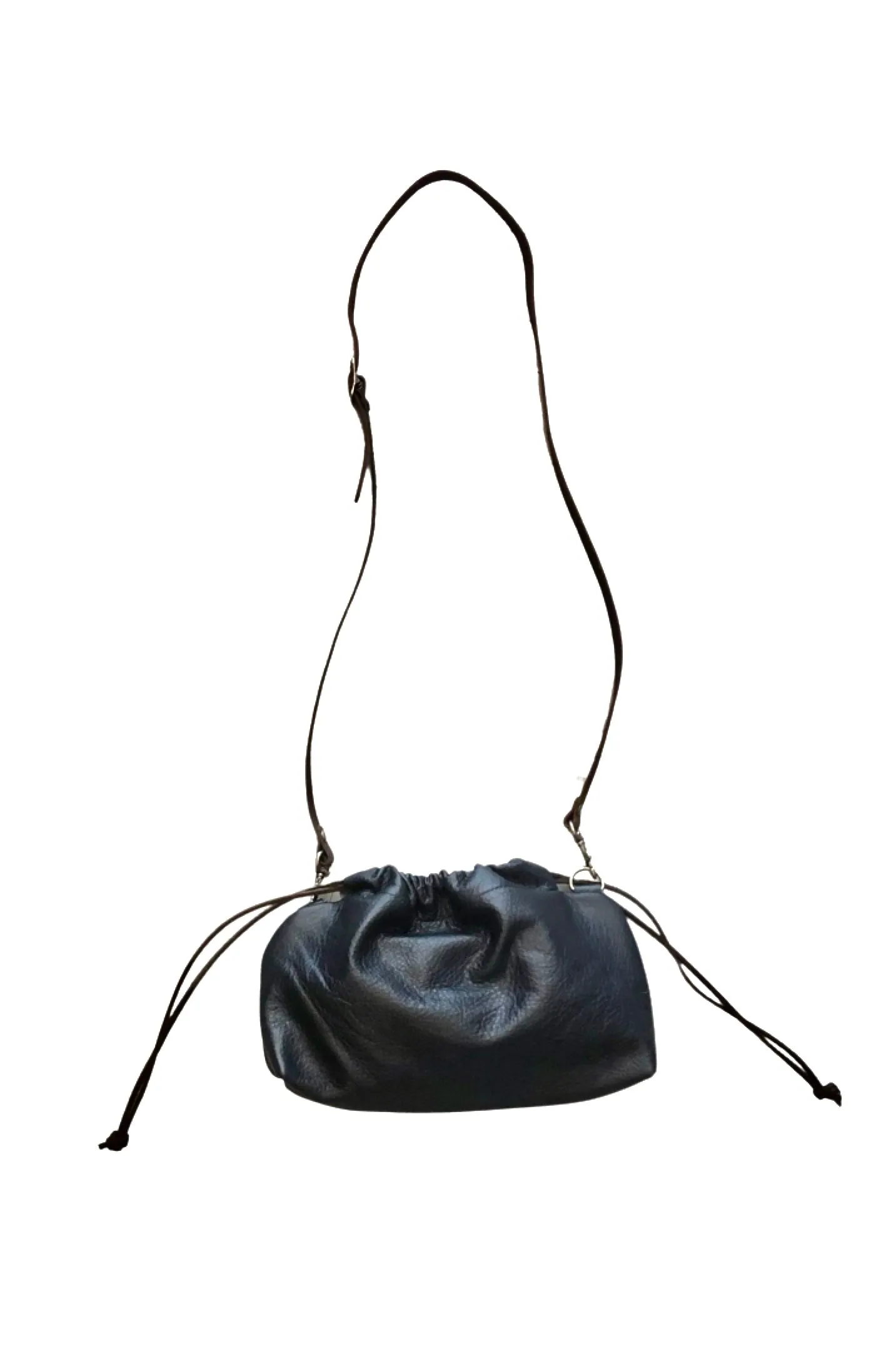 B02 drawstring  crossbody clutch