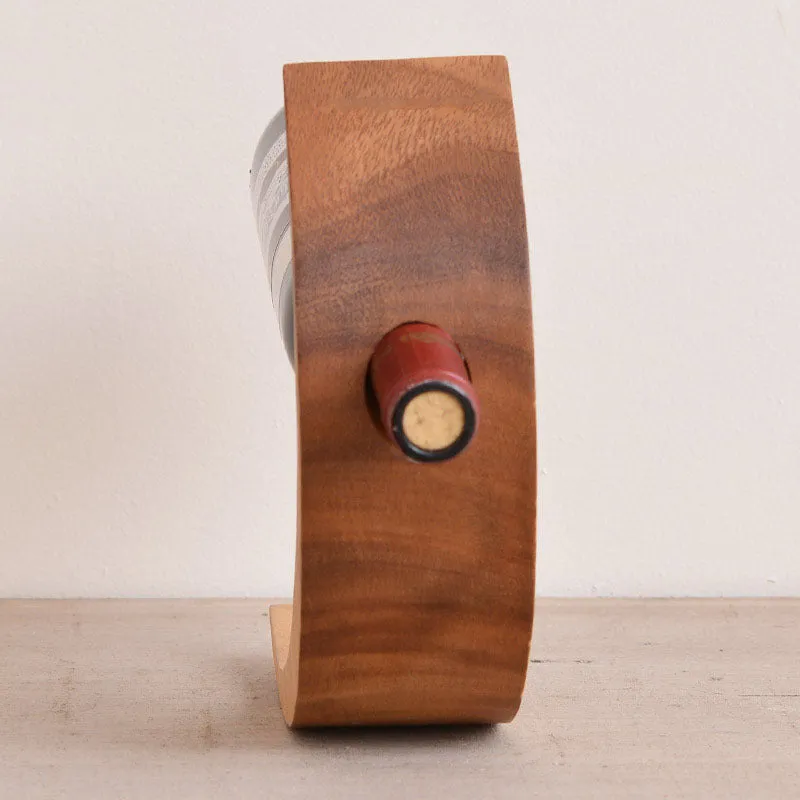 Balanced Wooden Wine Bottle Holder