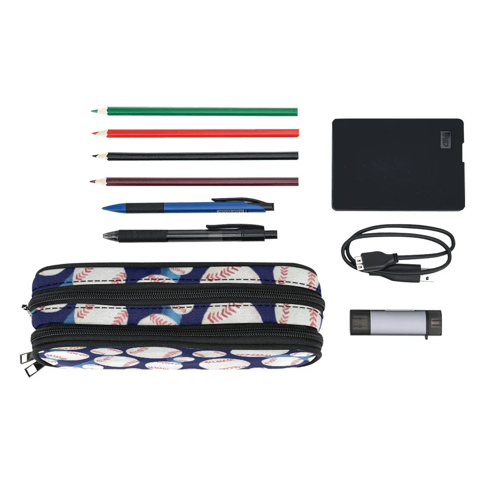 Baseball Pencil Pouch | Durable Organizer for Pens & Supplies