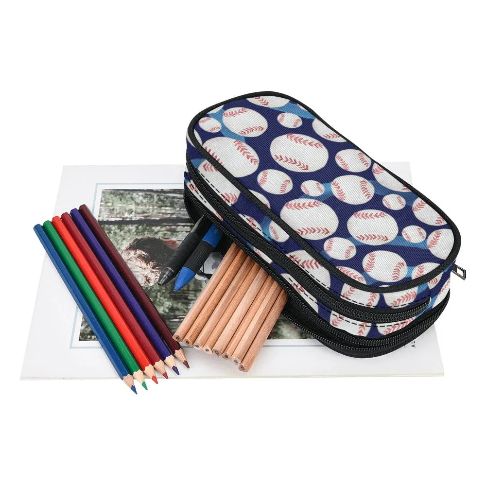 Baseball Pencil Pouch | Durable Organizer for Pens & Supplies