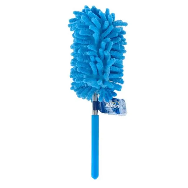 Blue Microfibre Duster With Telescopic Expandable Handle - 27cm x 64cm