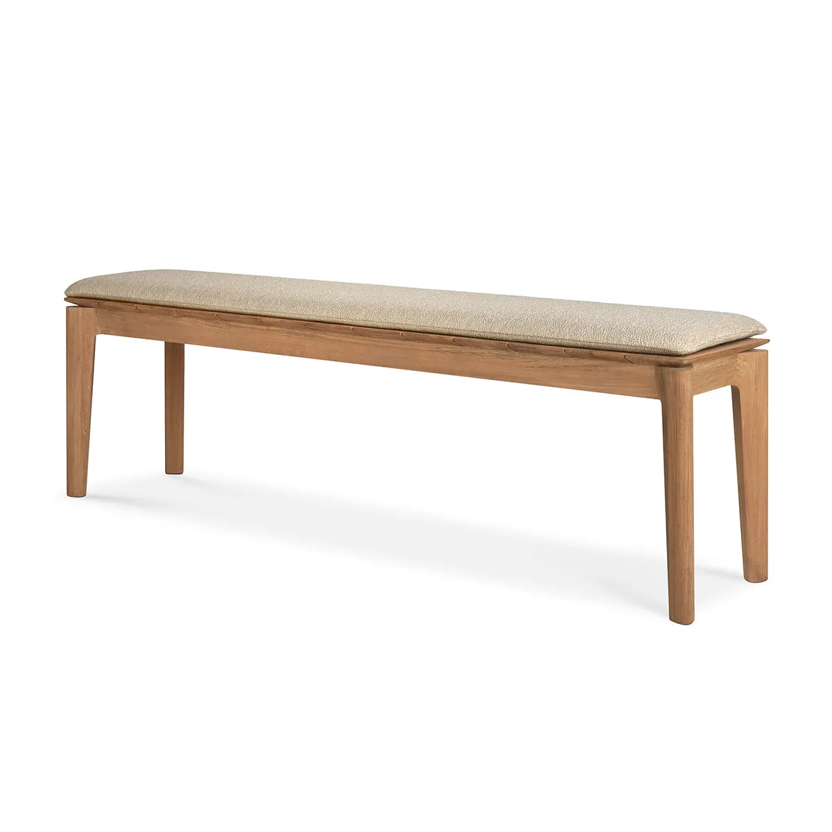 Bok Outdoor Fabric 3 Seater Bench (Teak, Natural)