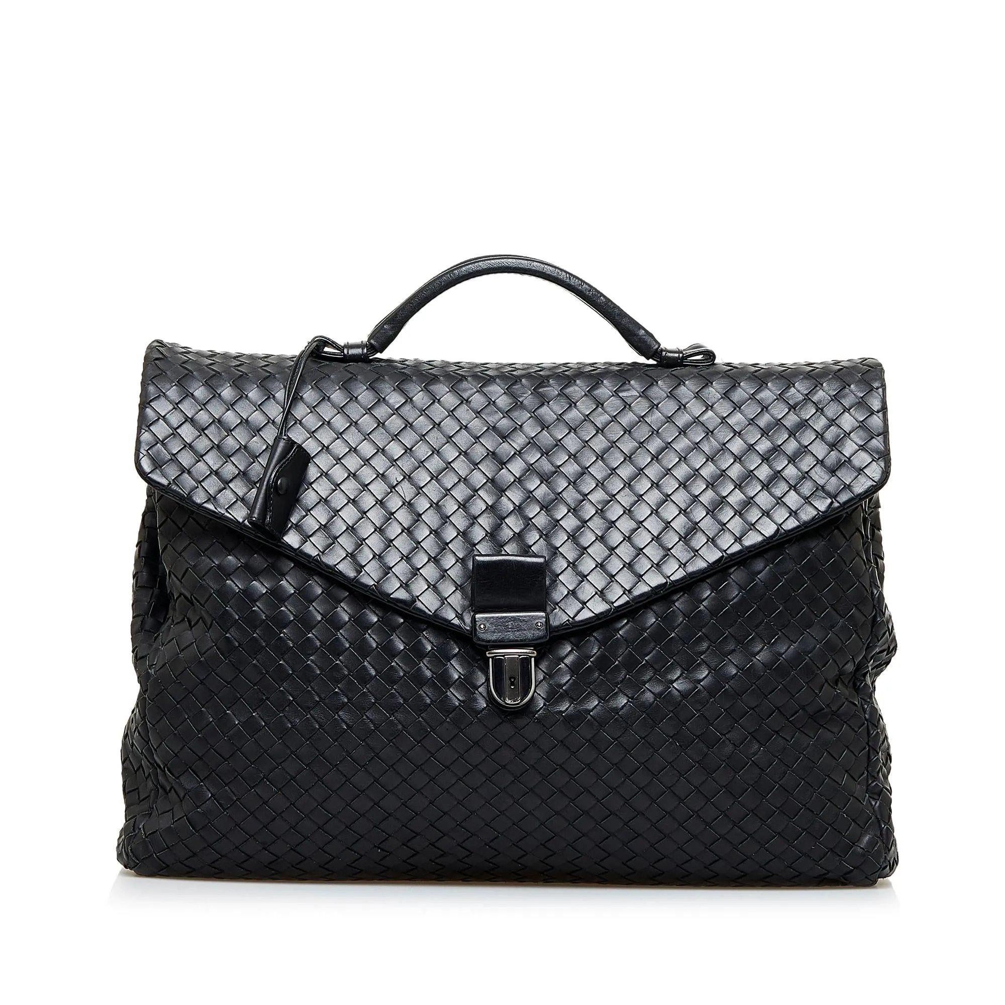 Bottega Veneta Intrecciato Envelope Briefcase (SHG-U1EOWd)