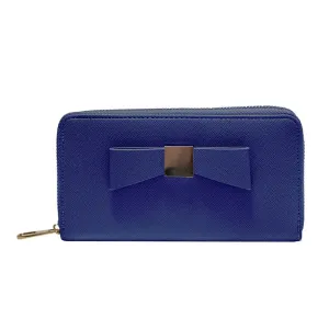 Bow Front Purse Blue