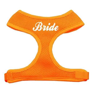 Bride Screen Print Soft Mesh Harness Orange Large