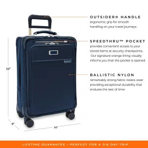 Briggs & Riley Baseline 22" Essential Carry-on Expandable Spinner - Navy