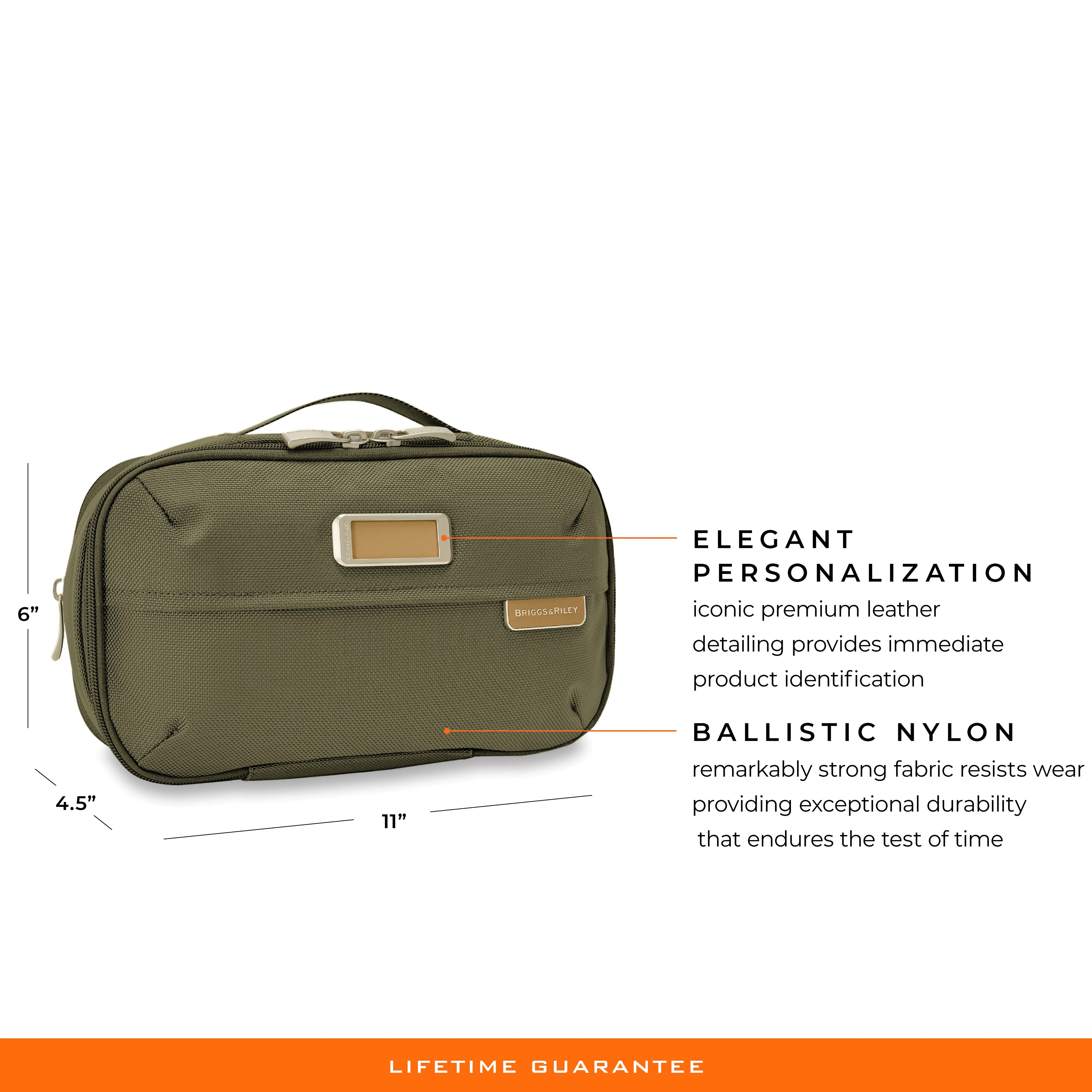 Briggs & Riley Baseline Expandable Essentials Kit-Olive