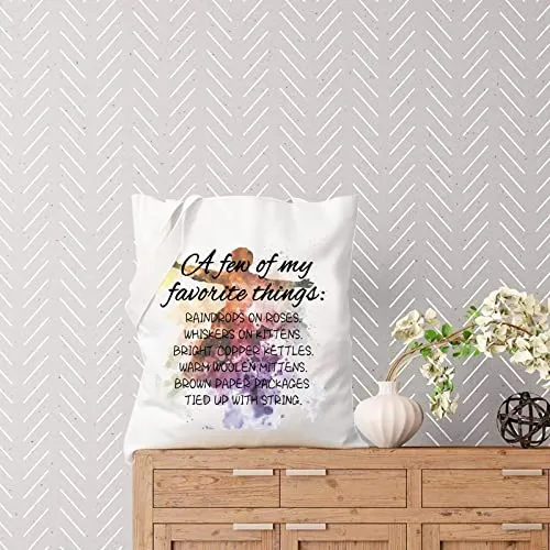 Broadway Musical Lover Gift A Few My Favorite Things Broadway Theater Fans Tote Bag (favorite things tote)