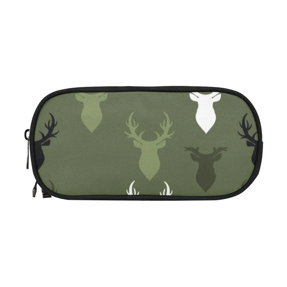 Buck Print Pencil Pouch | Durable Organizer for Pens & Supplies