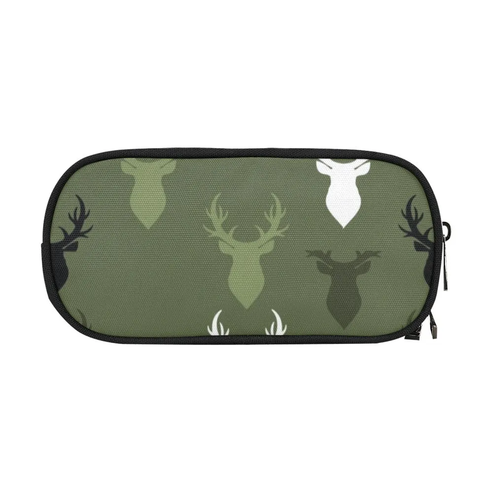 Buck Print Pencil Pouch | Durable Organizer for Pens & Supplies