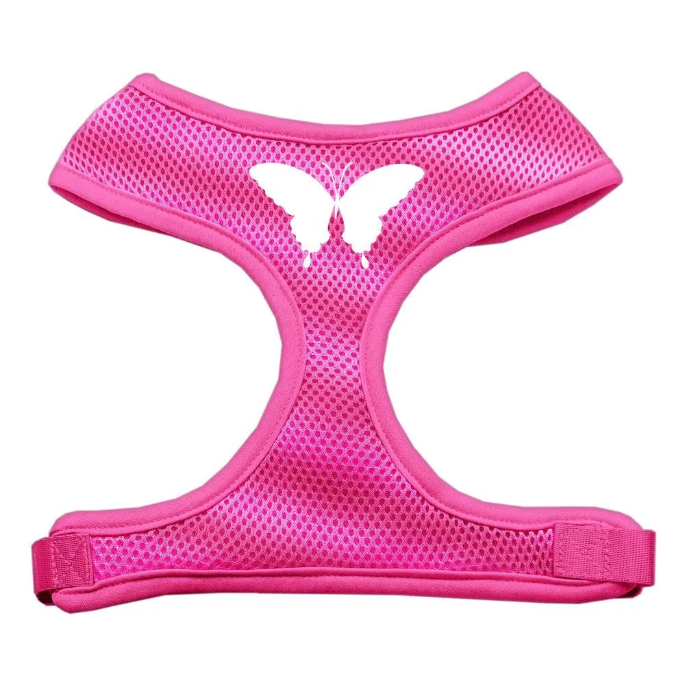 Butterfly Design Soft Mesh Harnesses Pink Small