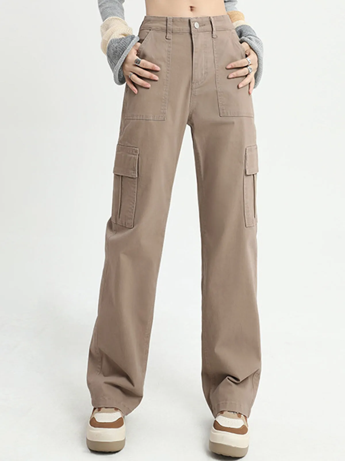 Cargo Baggy Graceful Wide Leg Pants