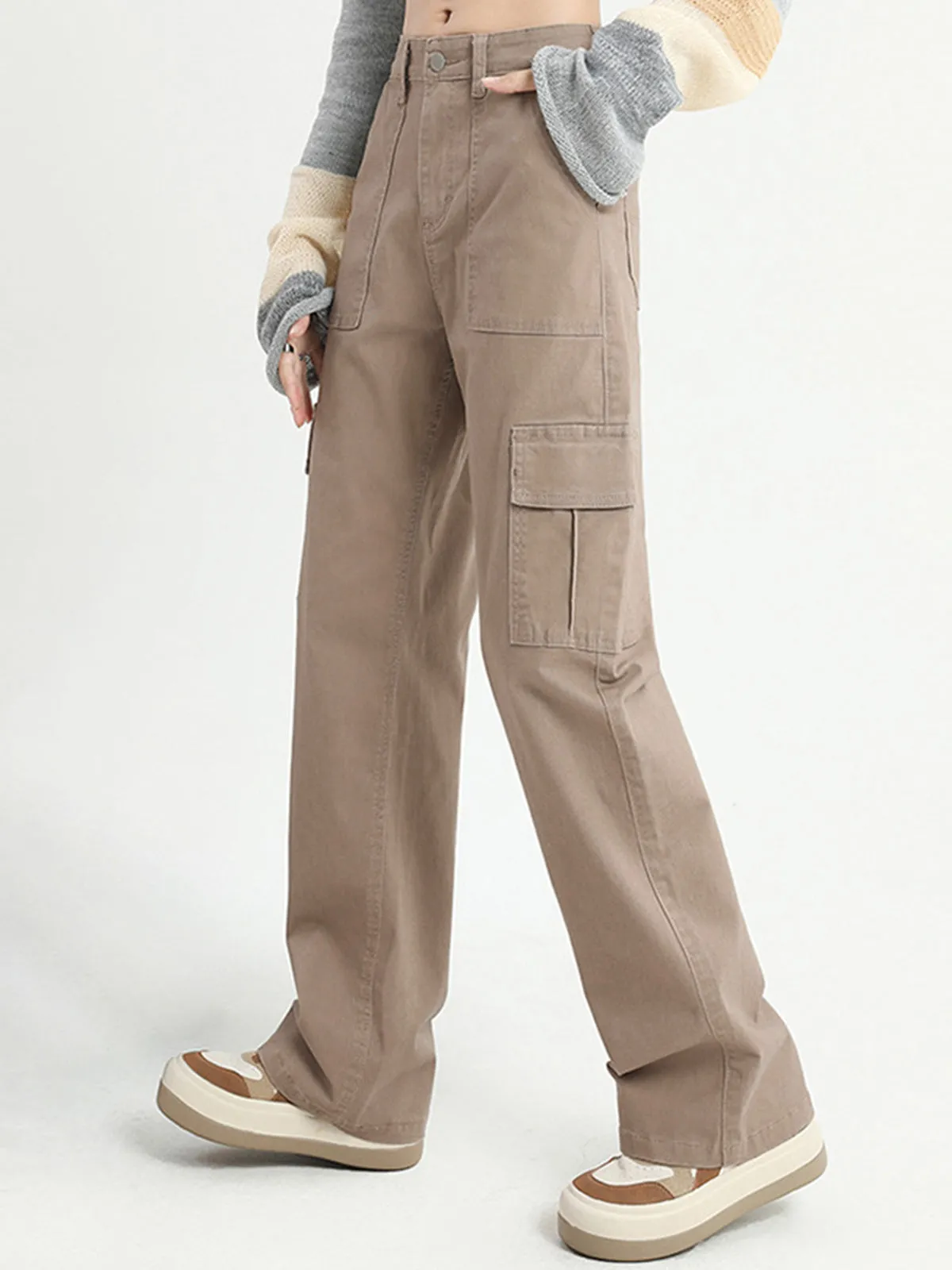 Cargo Baggy Graceful Wide Leg Pants