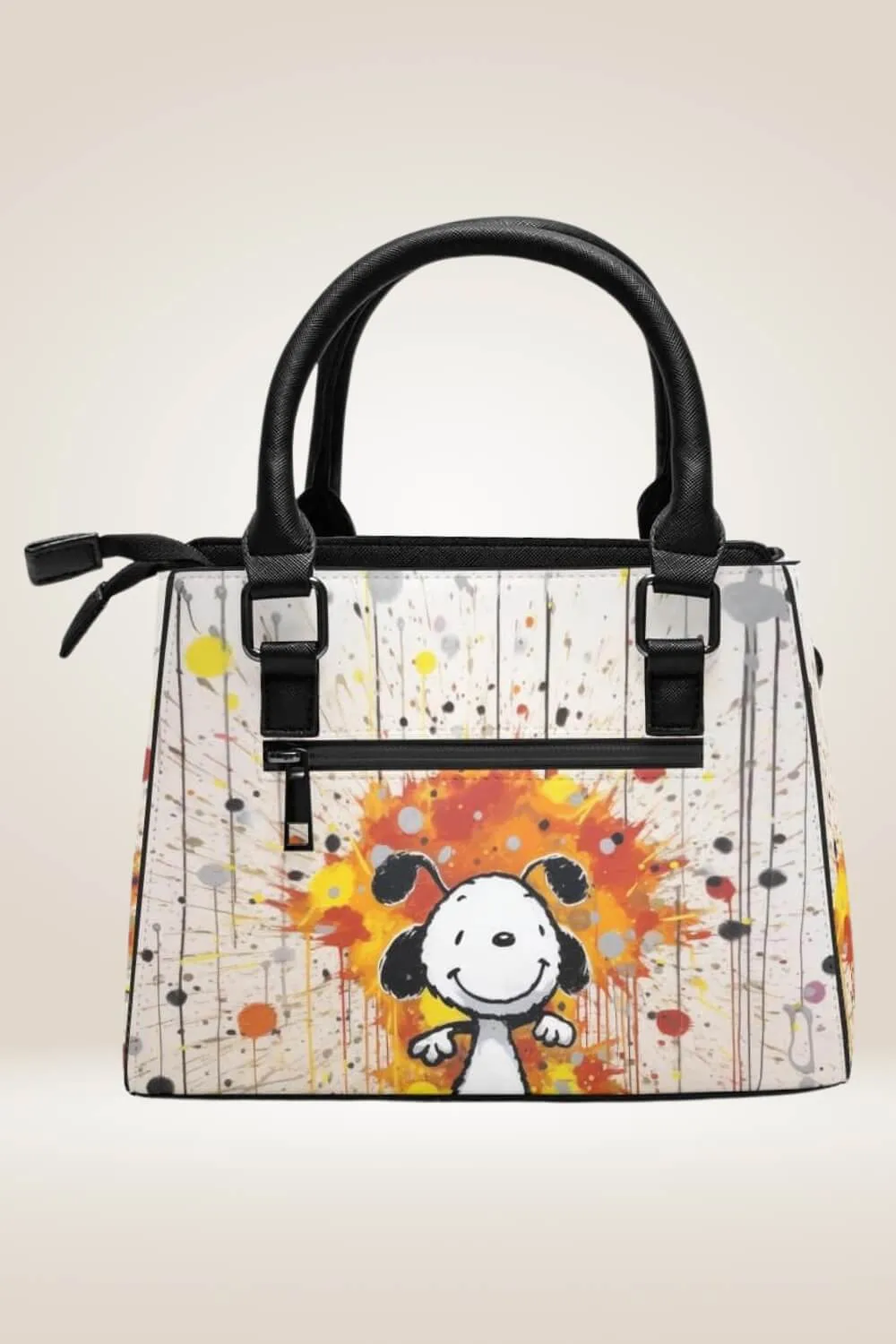 Cartoon Animal Graffiti White Bag