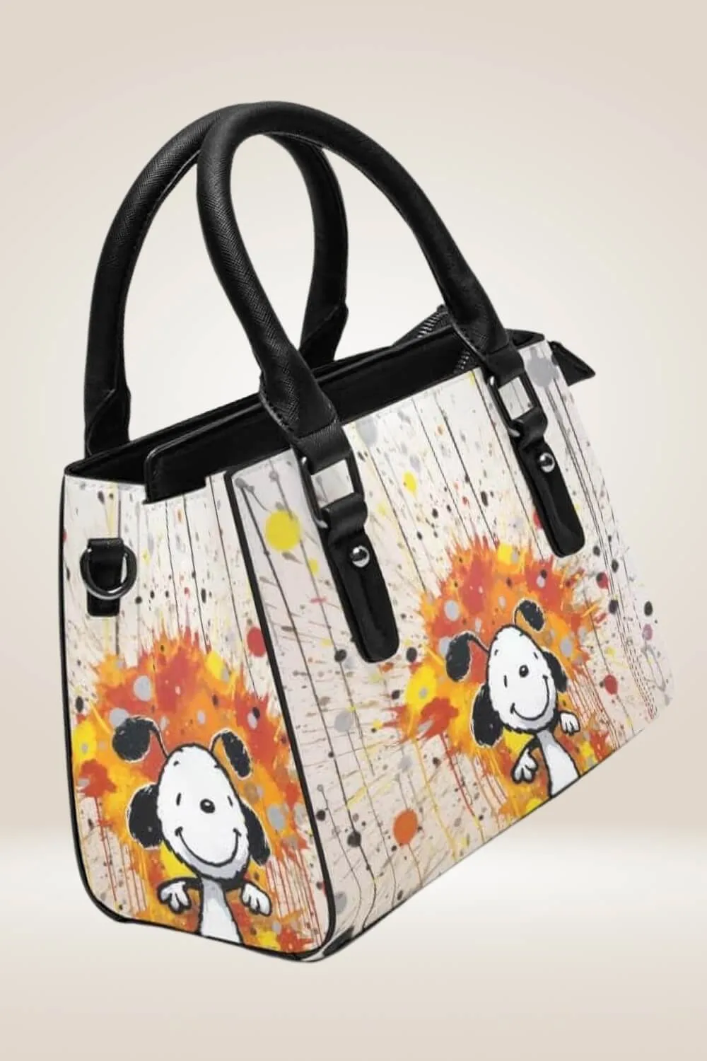 Cartoon Animal Graffiti White Bag