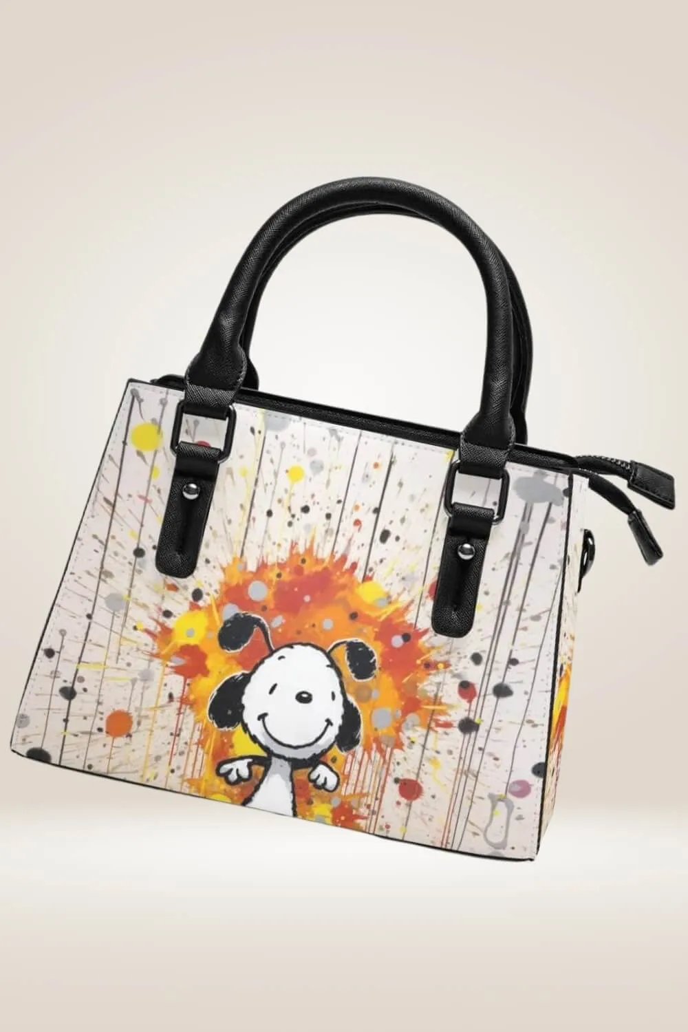 Cartoon Animal Graffiti White Bag