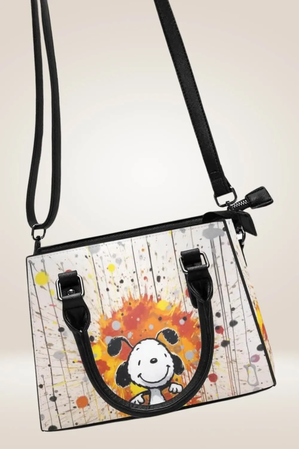 Cartoon Animal Graffiti White Bag